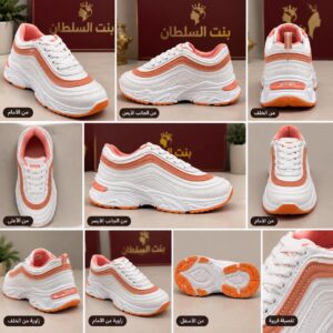 الكولاج طلع فخم اوي 👑🔥--- _نسخة الكاجوال الملكي_ 👑🧡 _"اللي بتدور على شياكة كل يوم... لقيتيها"_ نعل Chunky مريح + تفاصيل موجة برتقاني + ستايل يخطف ✨ _أبيض × برتقاني مشمشي_ ينفع مدارس ودروس وخروج😘 خفيف على الرجل وشكله ملكي حتى في الكاجوال ❤️ ✅ خامة جلد نضيفة تستحمل ✅ بطانة مريحة للمشي طول اليوم ✅ يليق على كل اللبس _تلاقيه في _محل بنت السلطان__ _للأحذية والشنط_ _العنوان:_ بيلا - امام السنترال - بجوار مدرسة الثانوي